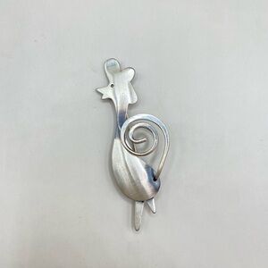 Orb Otto Robert Bade Sterling Silver Chicken Brooch